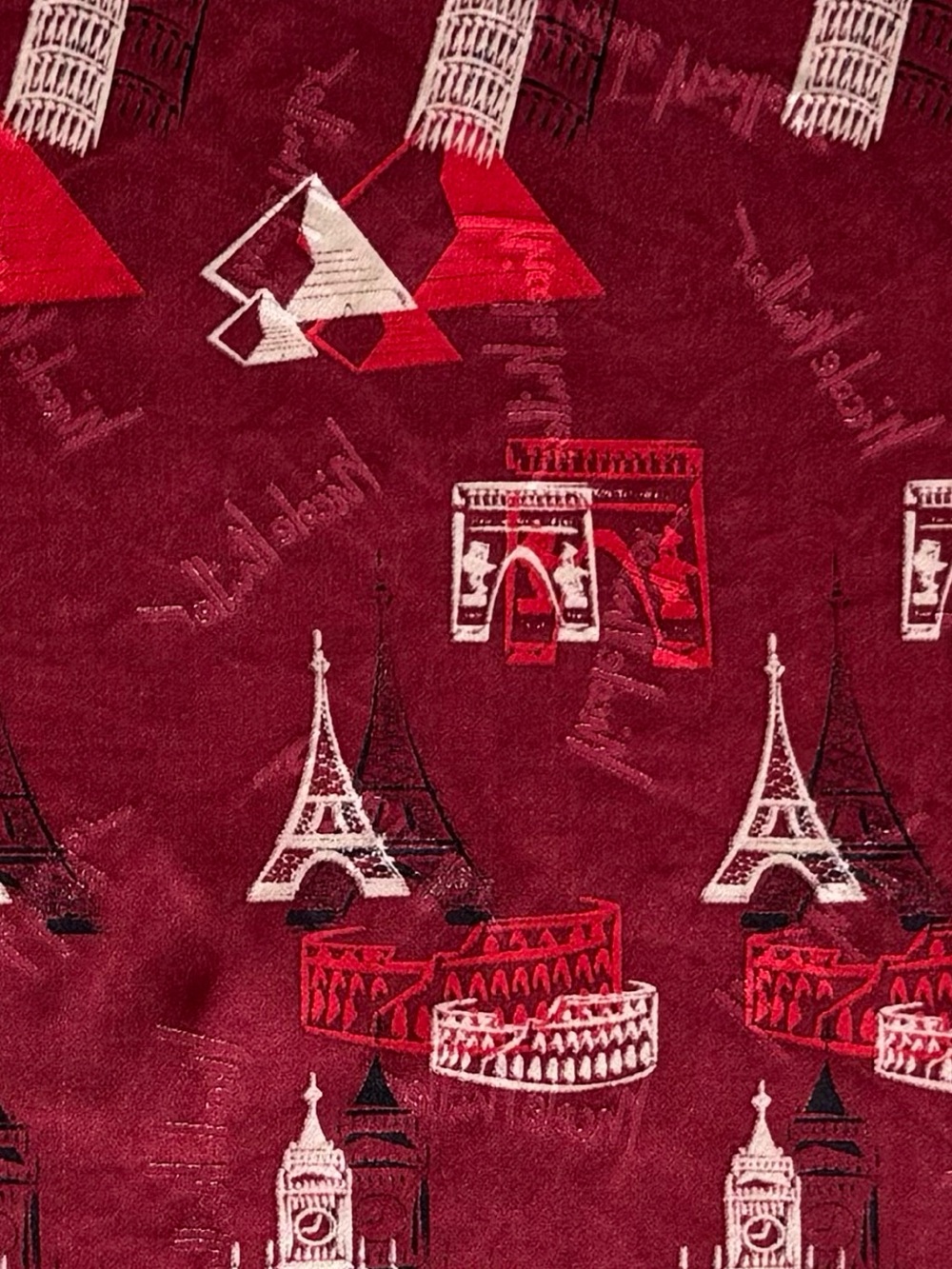 Nicole miller 1998 icon architecture silk scarf